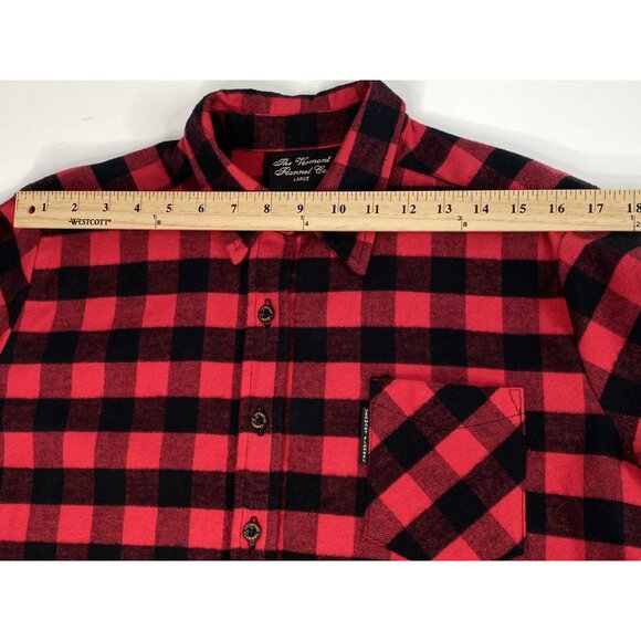 Vermont Flannel Company Red Buffalo Plaid Button Up Shirt Women's Large L/S - Picture 14 of 16